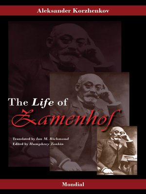 cover image of Zamenhof. the Life, Works and Ideas of the Author of Esperanto